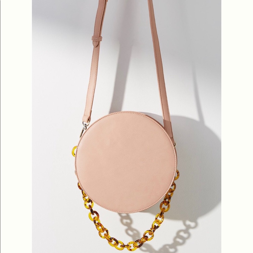 Anthropologie Chained Circle Crossbody Bag